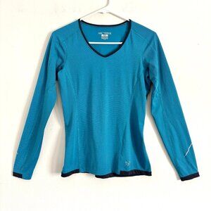 Arc’teryx Aqua Blue Long Sleeve Base Layer Shirt Women’s Size Small